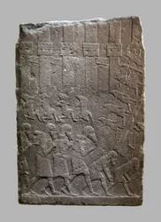 Battle Scene of Assyrians Storming a Citadel, c.704-681 B.C.